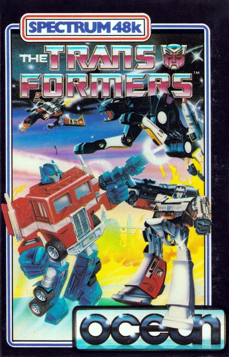 Capa do jogo The Transformers
