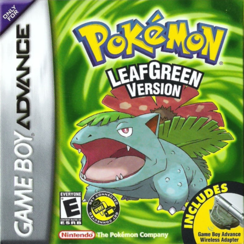 Capa do jogo Pokémon LeafGreen Version
