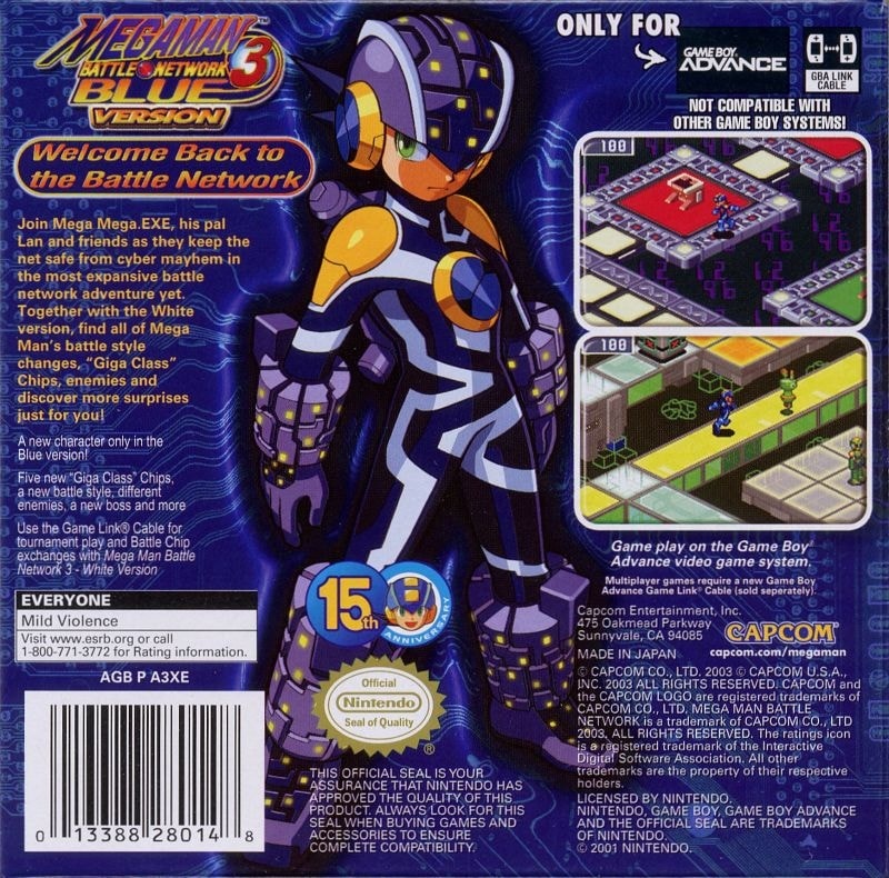 Capa do jogo Mega Man Battle Network 3: Blue Version