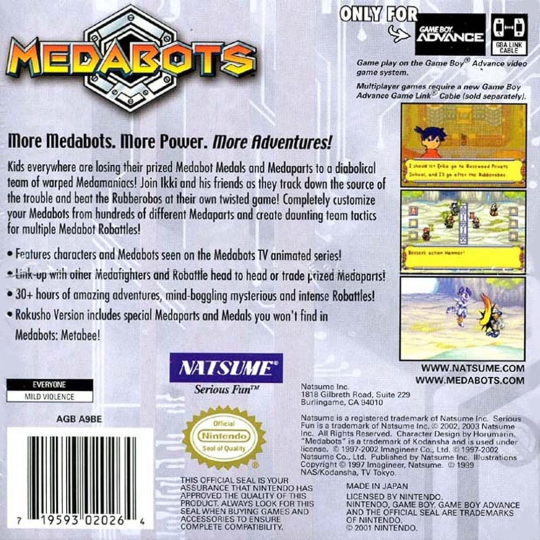 Capa do jogo Medabots: Rokusho
