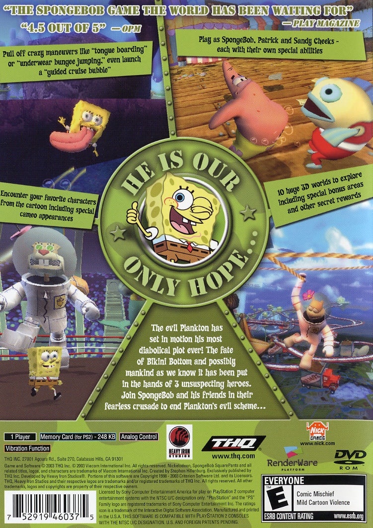 Capa do jogo SpongeBob SquarePants: Battle for Bikini Bottom