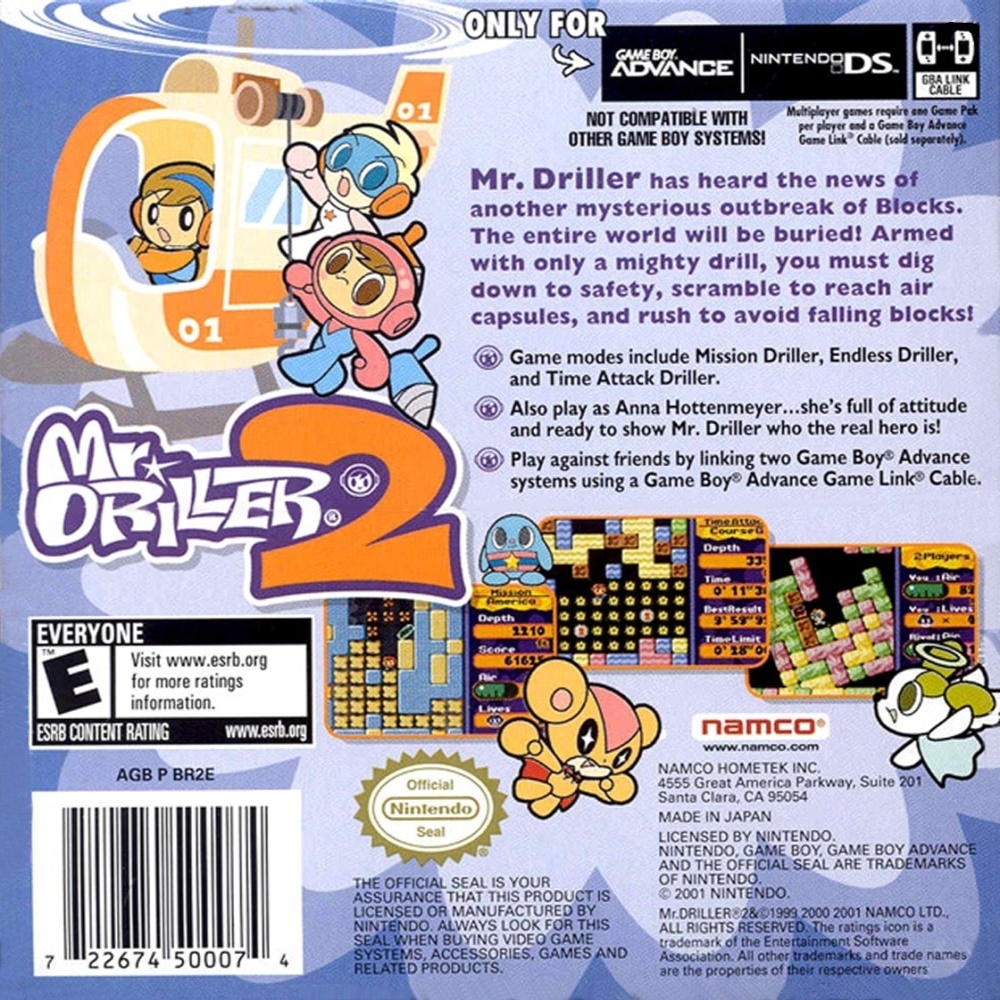 Capa do jogo Mr. Driller 2