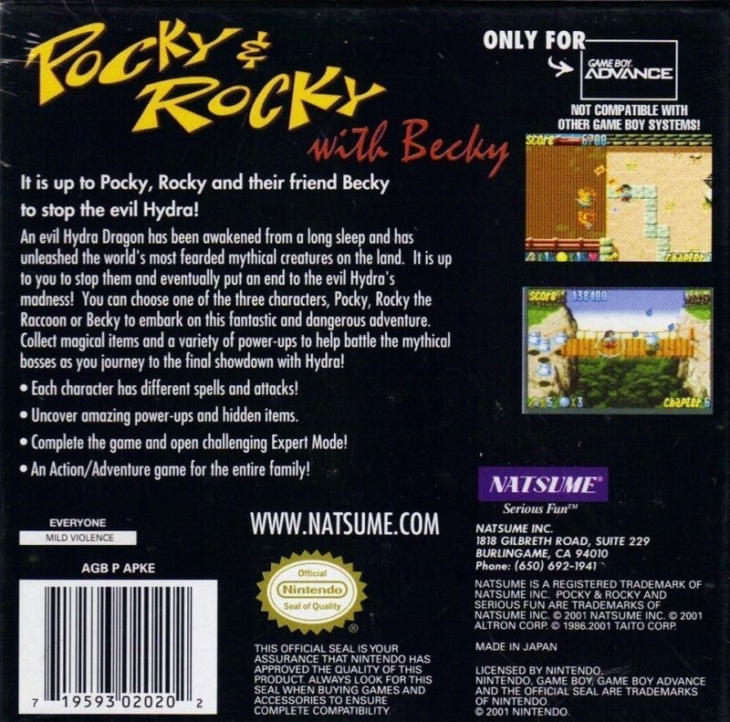 Capa do jogo Pocky & Rocky with Becky