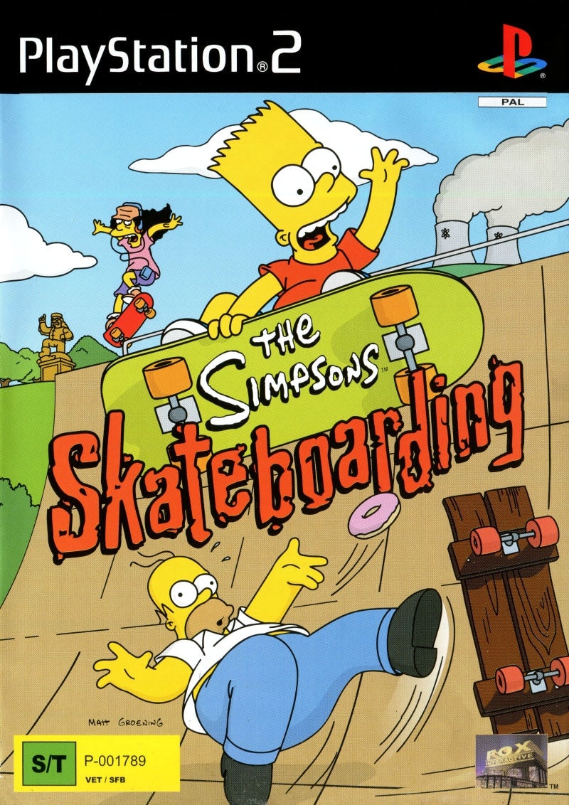 Capa do jogo The Simpsons: Skateboarding