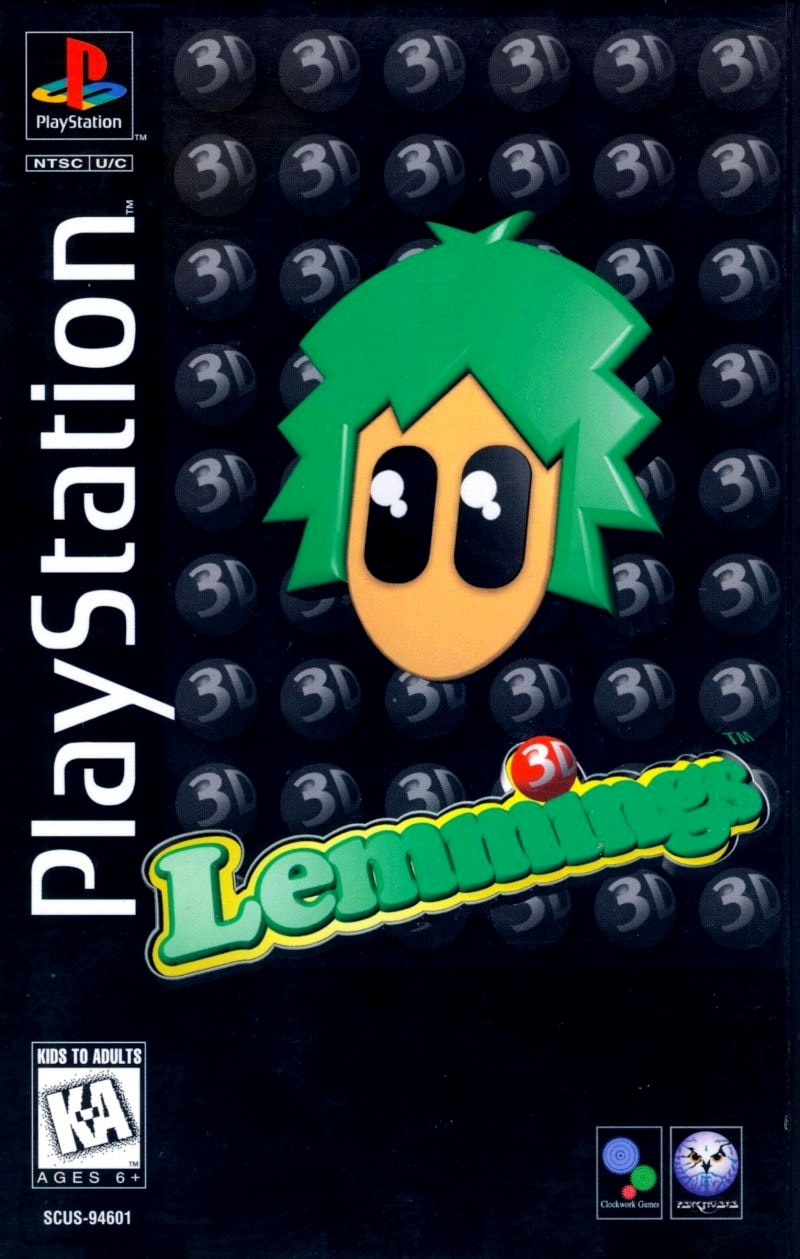 Capa do jogo 3D Lemmings