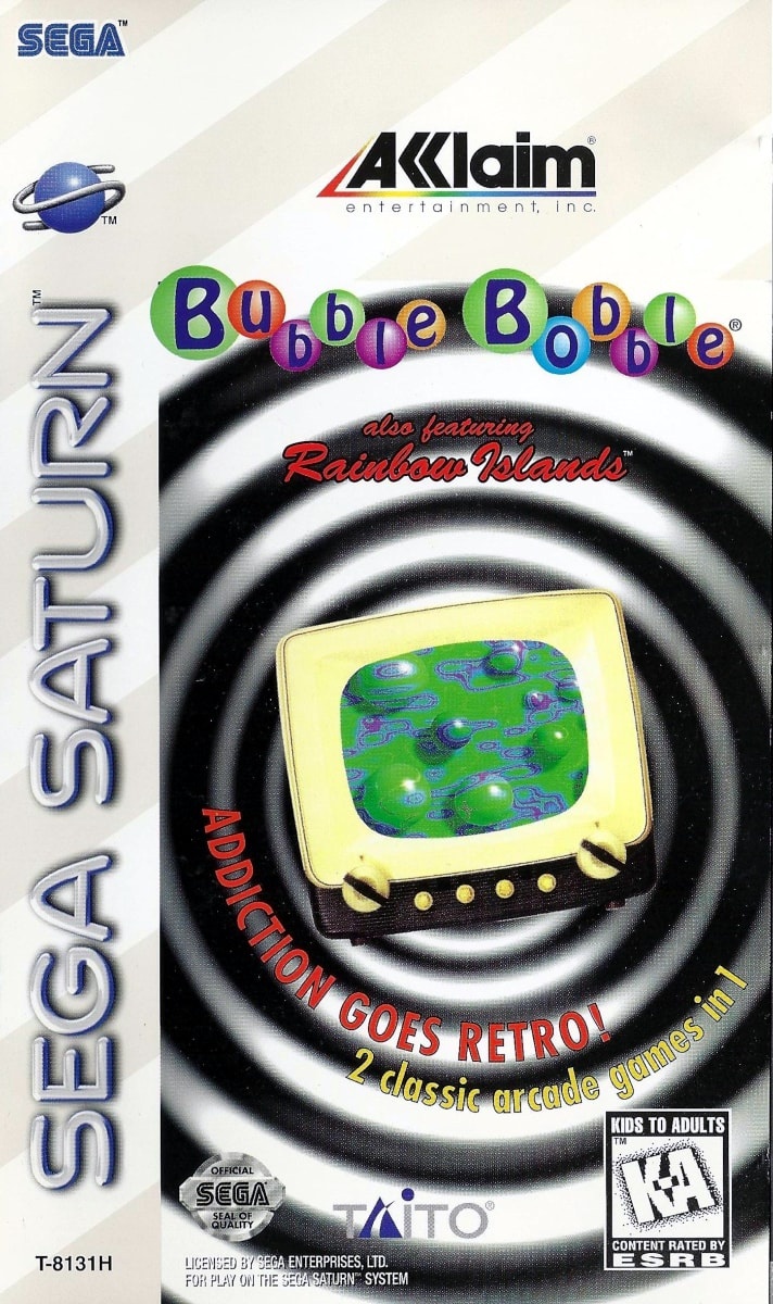 Capa do jogo Bubble Bobble also featuring Rainbow Islands