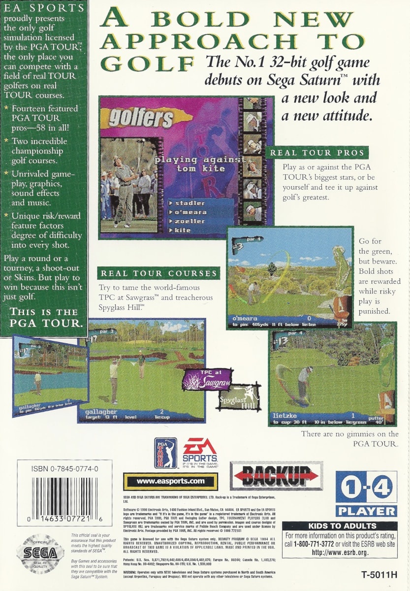 Capa do jogo PGA Tour 97