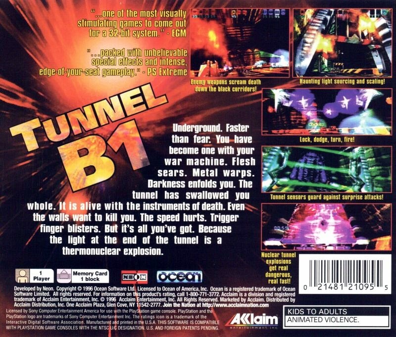 Capa do jogo Tunnel B1