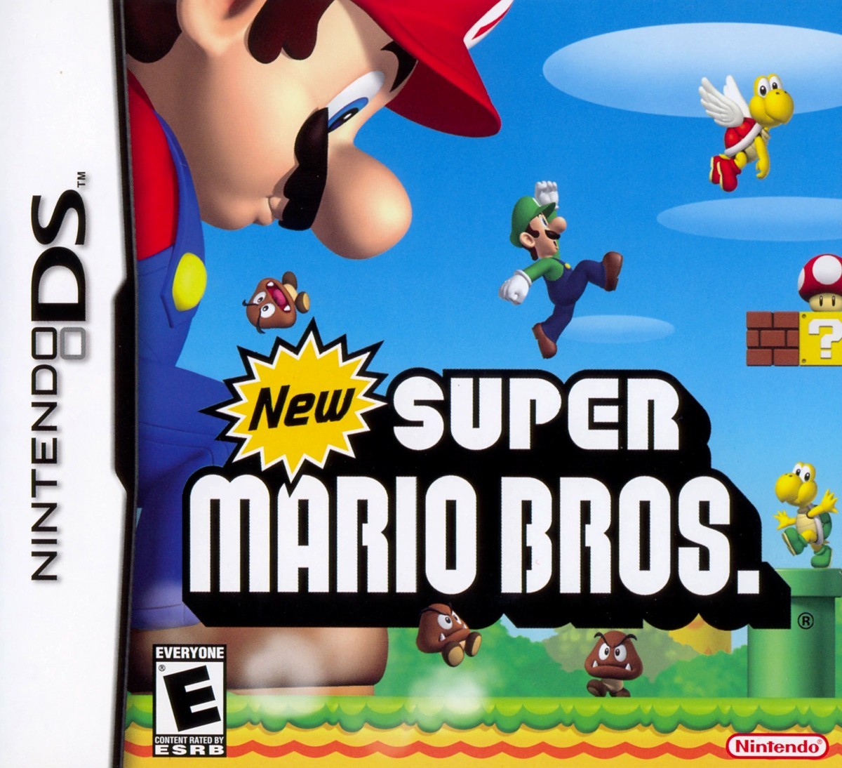 Capa do jogo New Super Mario Bros.