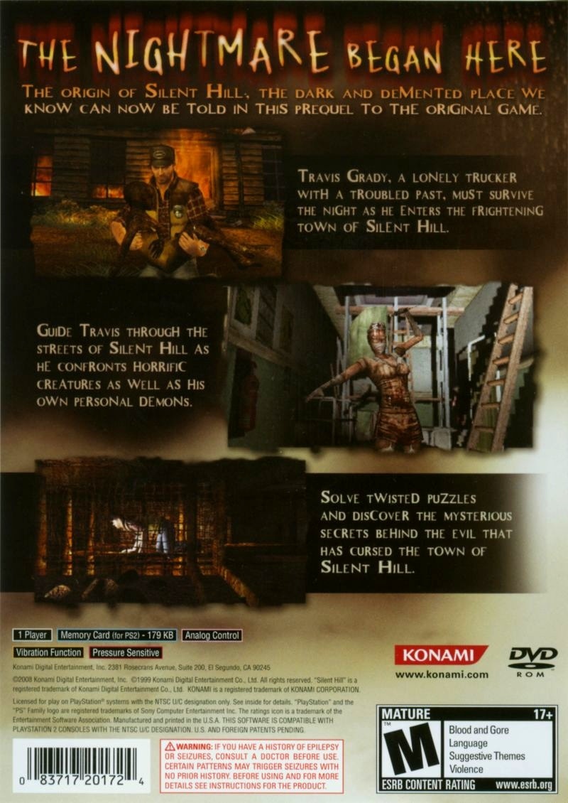 Capa do jogo Silent Hill: Origins