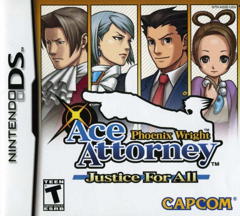 Capa do jogo Phoenix Wright: Ace Attorney - Justice for All