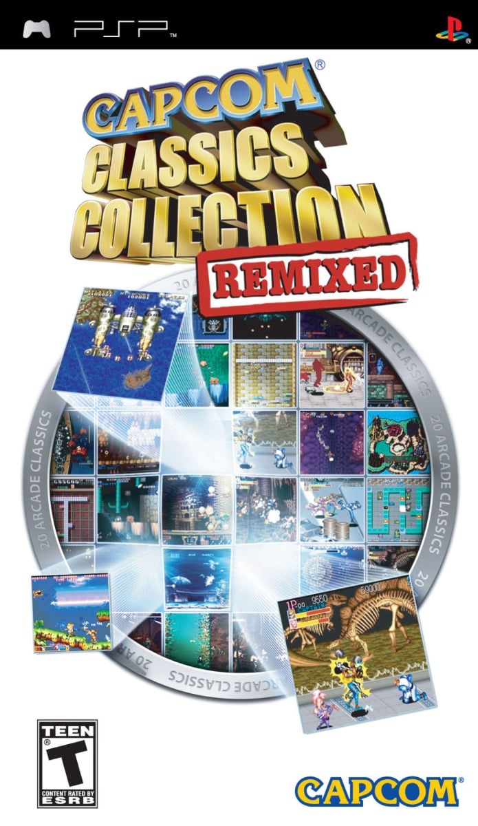 Capa do jogo Capcom Classics Collection: Remixed