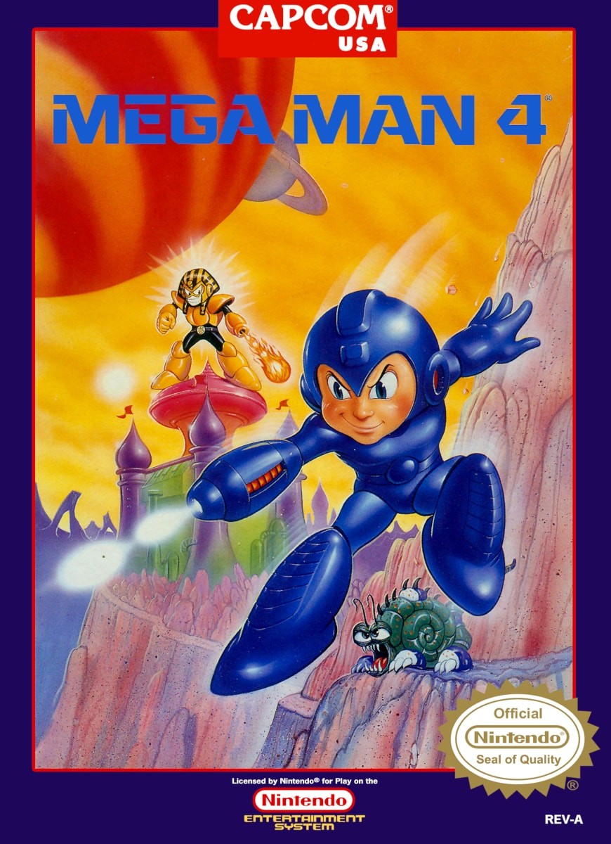 Capa do jogo Mega Man 4