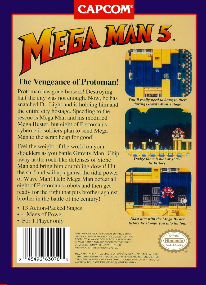 Capa do jogo Mega Man 5