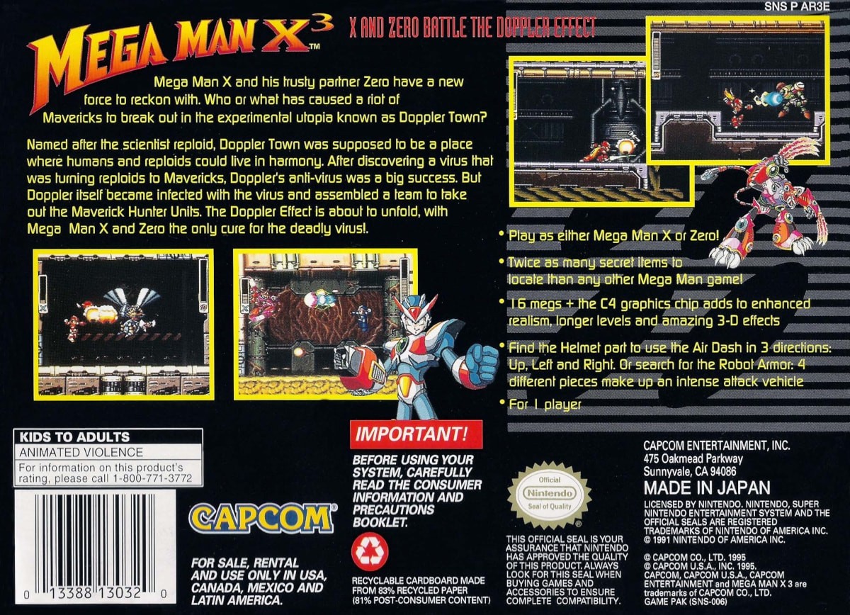 Capa do jogo Mega Man X3