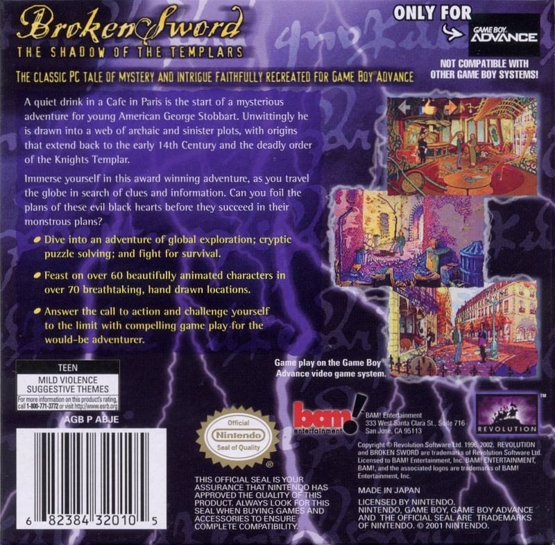 Capa do jogo Broken Sword: The Shadow of the Templars