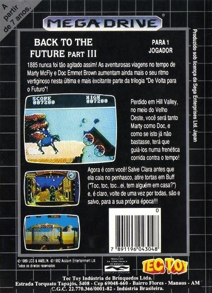 Capa do jogo Back to the Future Part III
