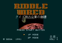 Capa de Riddle Wired