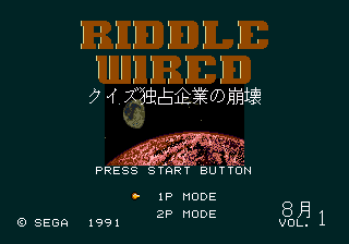 Capa do jogo Riddle Wired