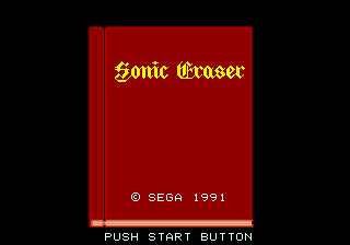 Capa do jogo Sonic Eraser