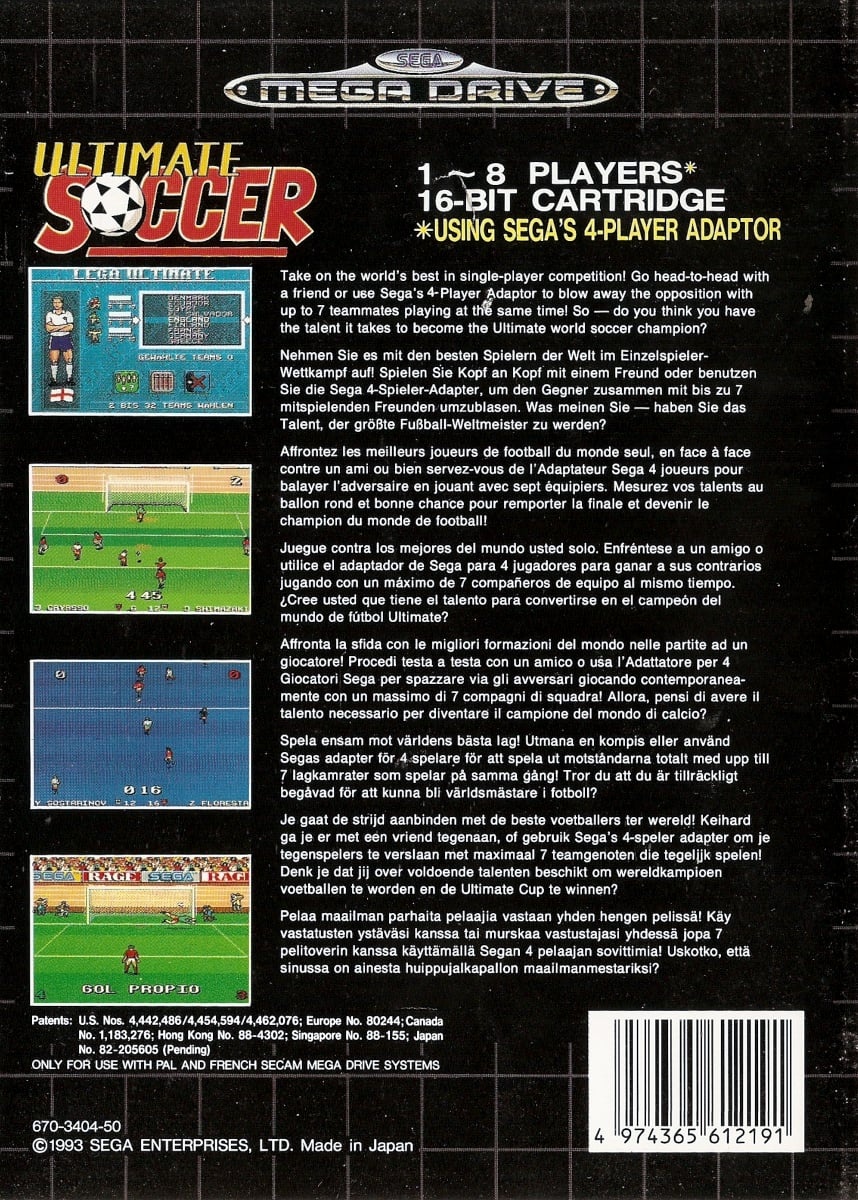 Capa do jogo Ultimate Soccer