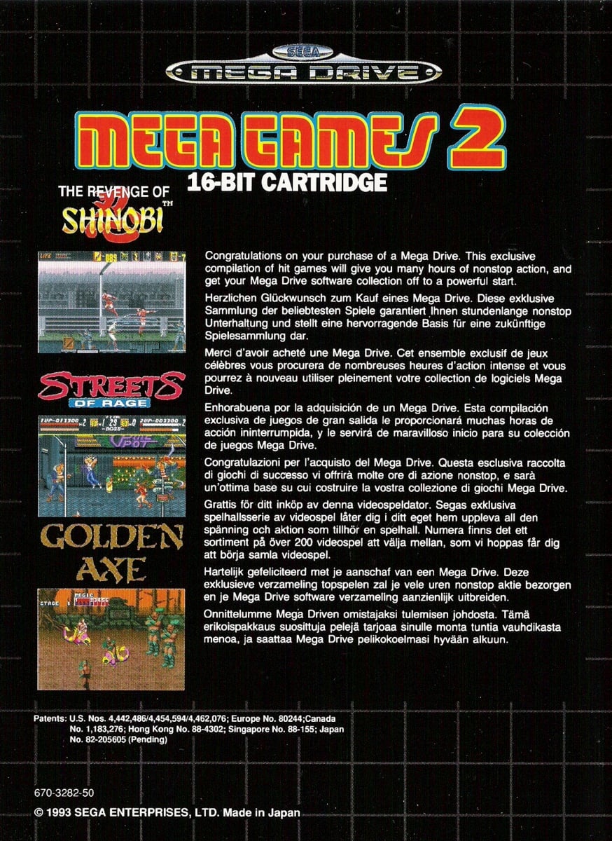 Capa do jogo Mega Games 2
