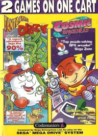 Capa de 2 Games on One Cart: Fantastic Dizzy and Cosmic Spacehead