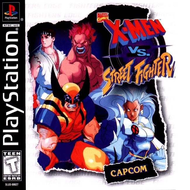 Capa do jogo X-Men vs. Street Fighter EX Edition