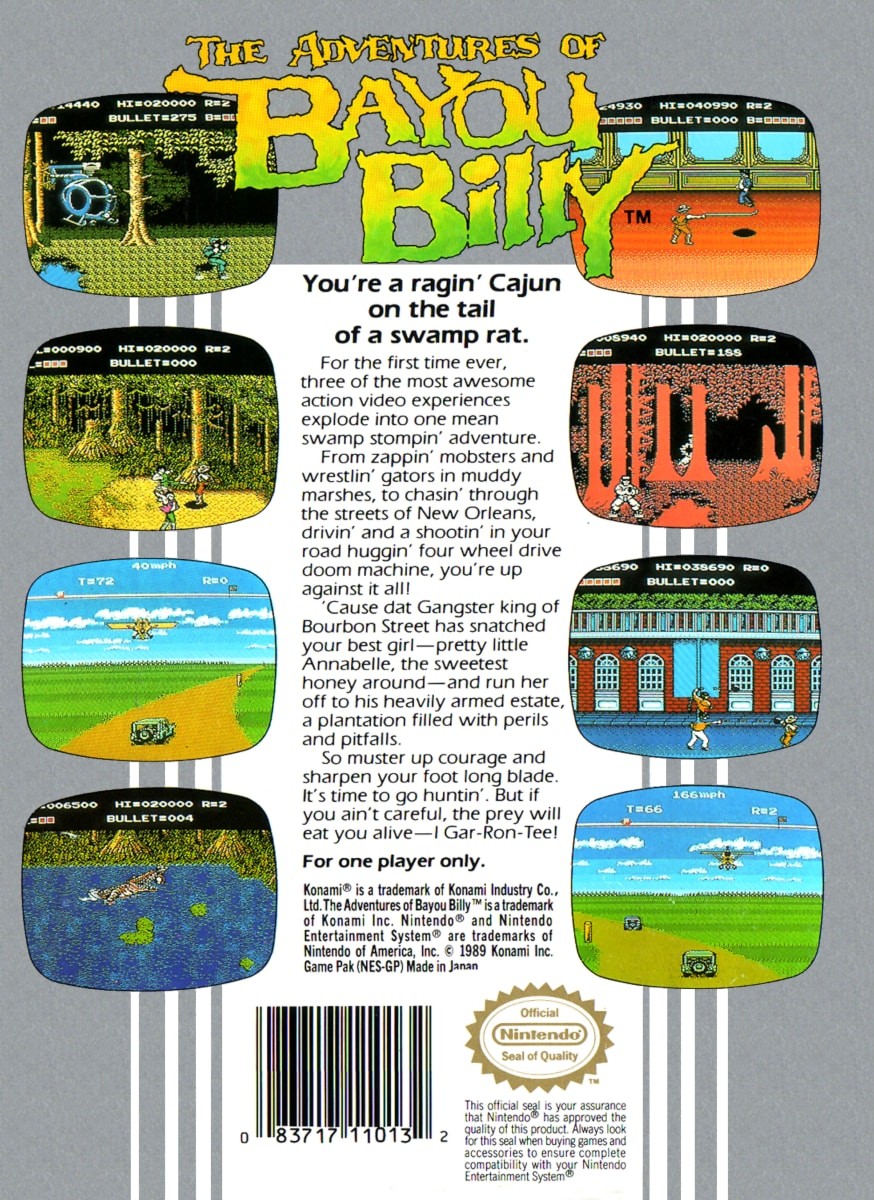 Capa do jogo The Adventures of Bayou Billy