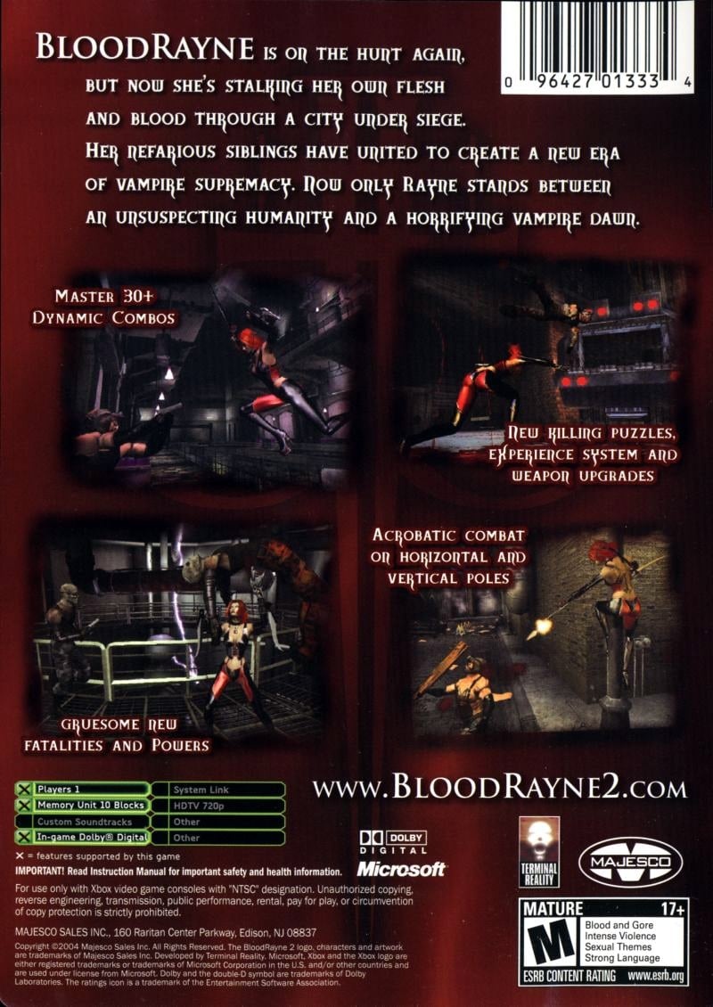 Capa do jogo BloodRayne 2