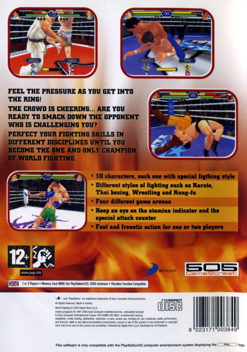 Capa do jogo World Fighting