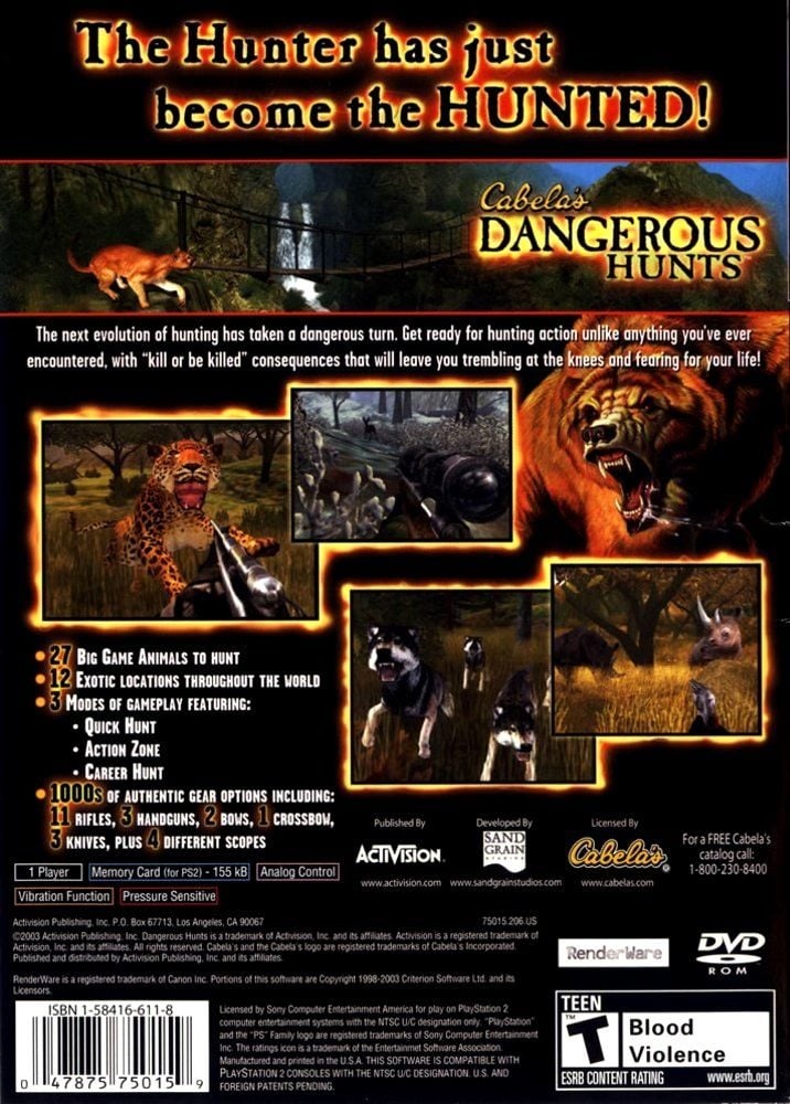 Capa do jogo Cabelas Dangerous Hunts
