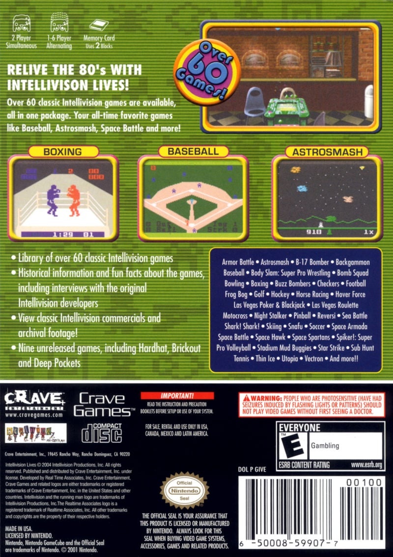 Capa do jogo Intellivision Lives!