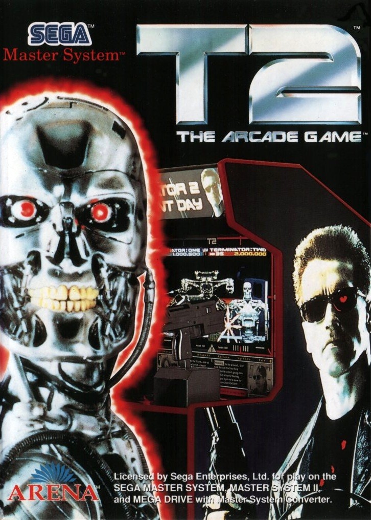 Capa do jogo T2: The Arcade Game