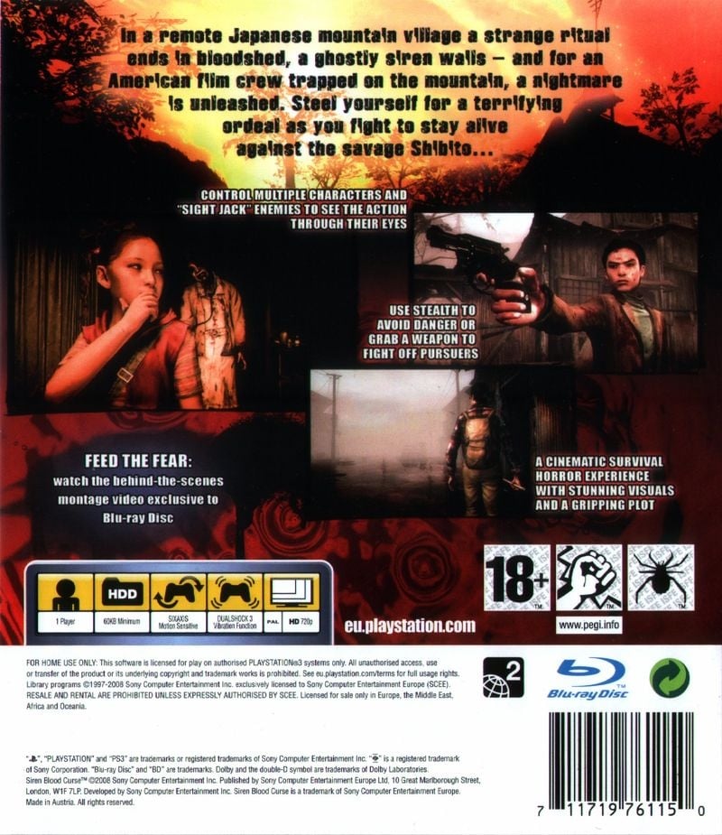 Capa do jogo Siren: Blood Curse