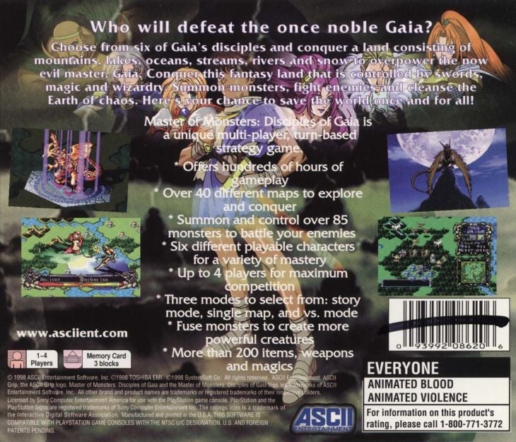 Capa do jogo Master of Monsters: Disciples of Gaia