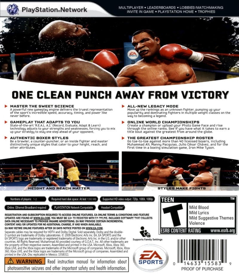 Capa do jogo Fight Night Round 4