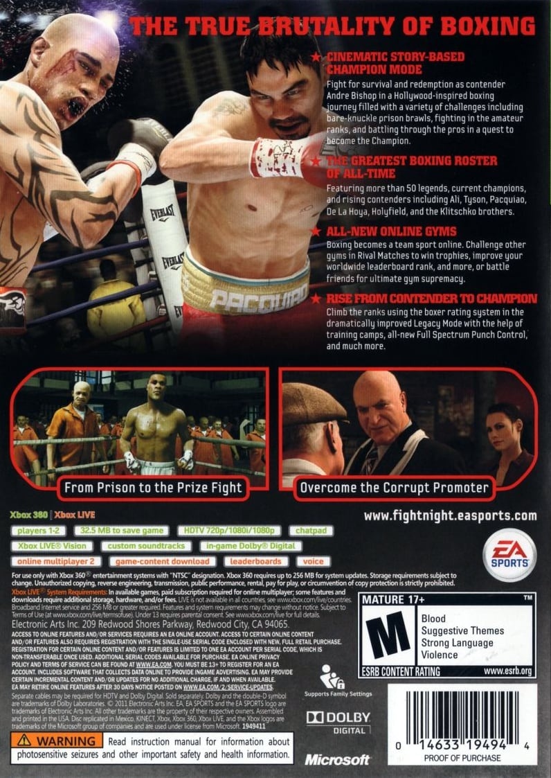 Capa do jogo Fight Night Champion