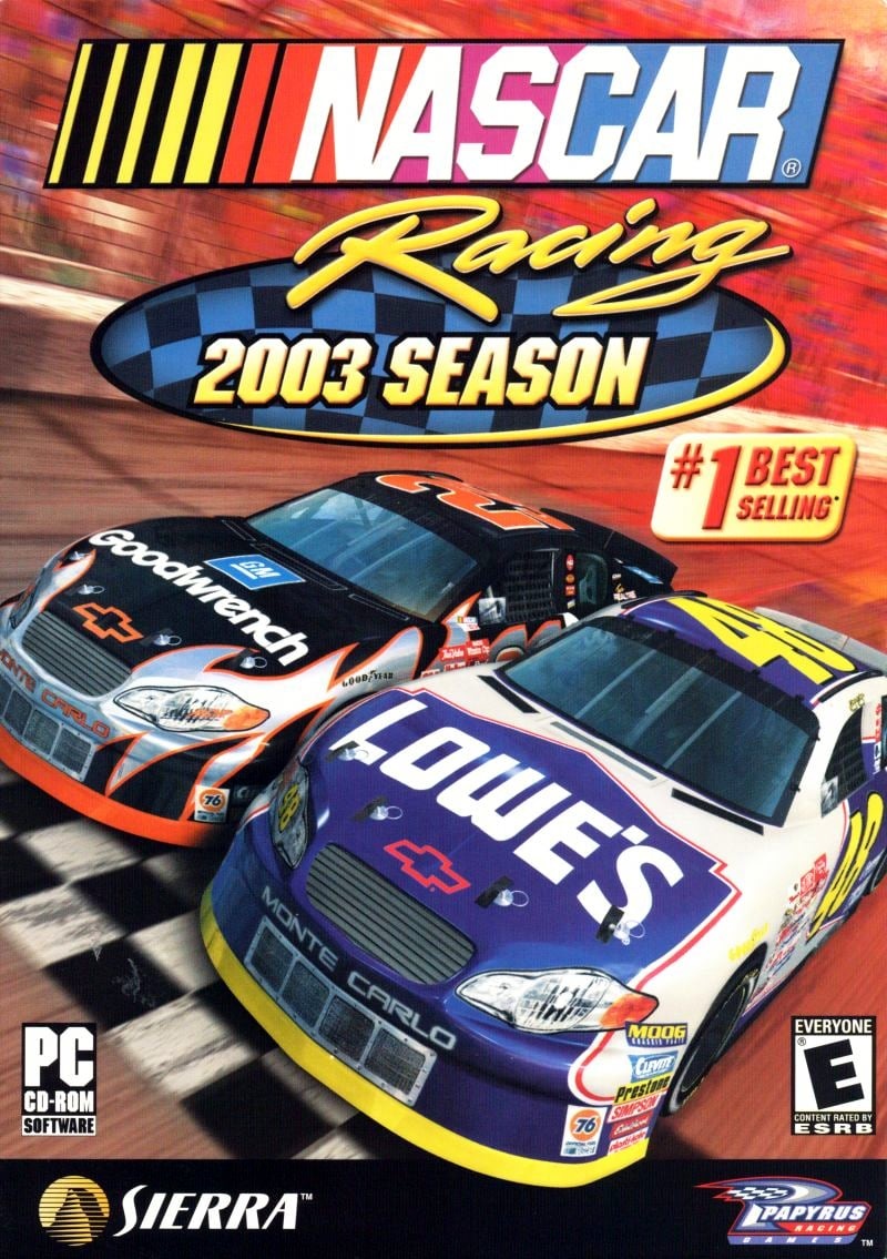 Capa do jogo NASCAR Racing 2003 Season