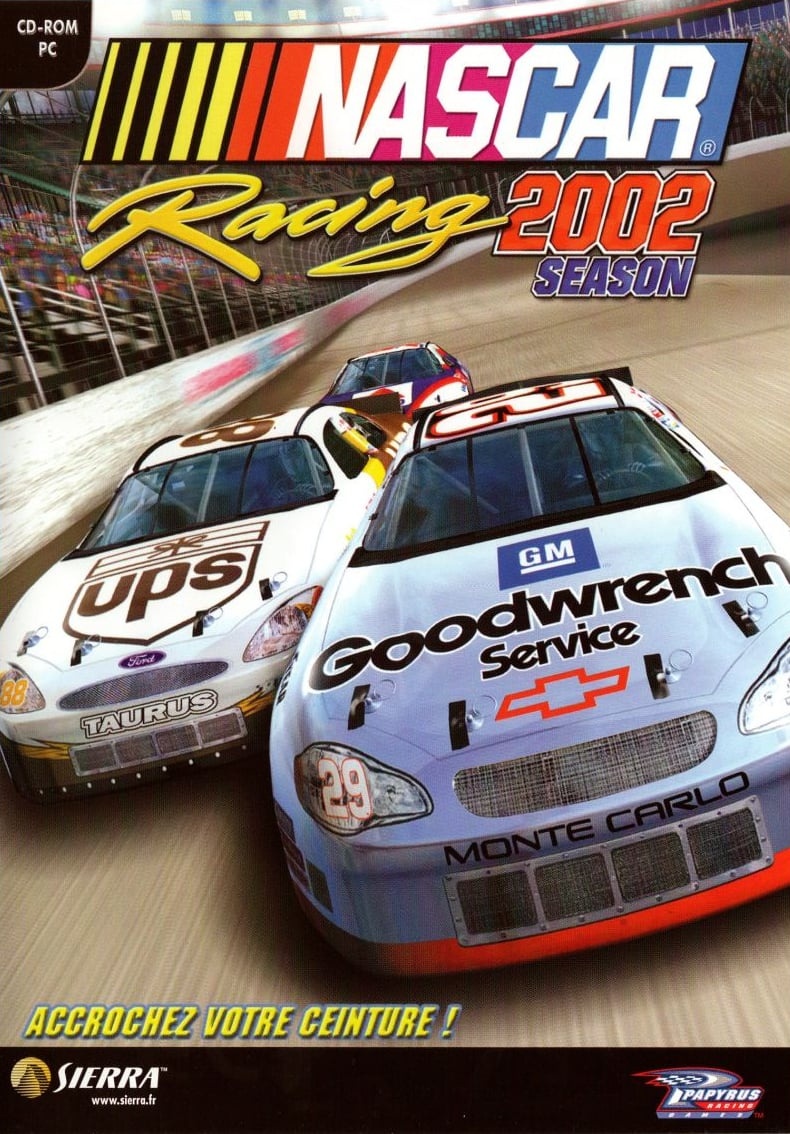 Capa do jogo NASCAR Racing 2002 Season