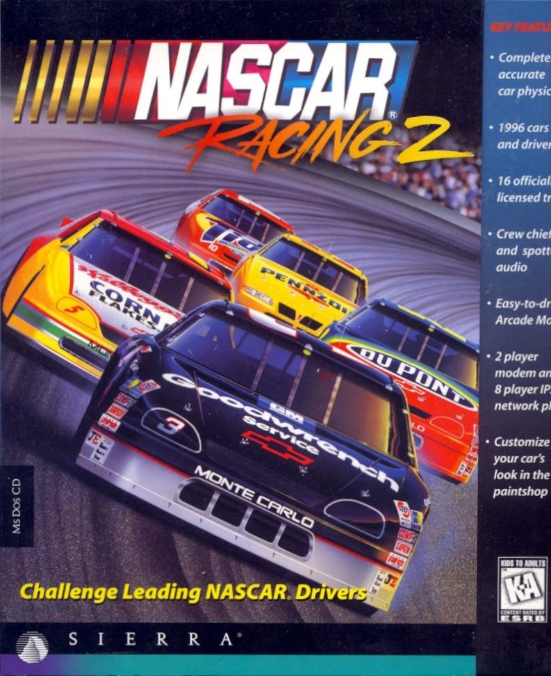 Capa do jogo NASCAR Racing 2