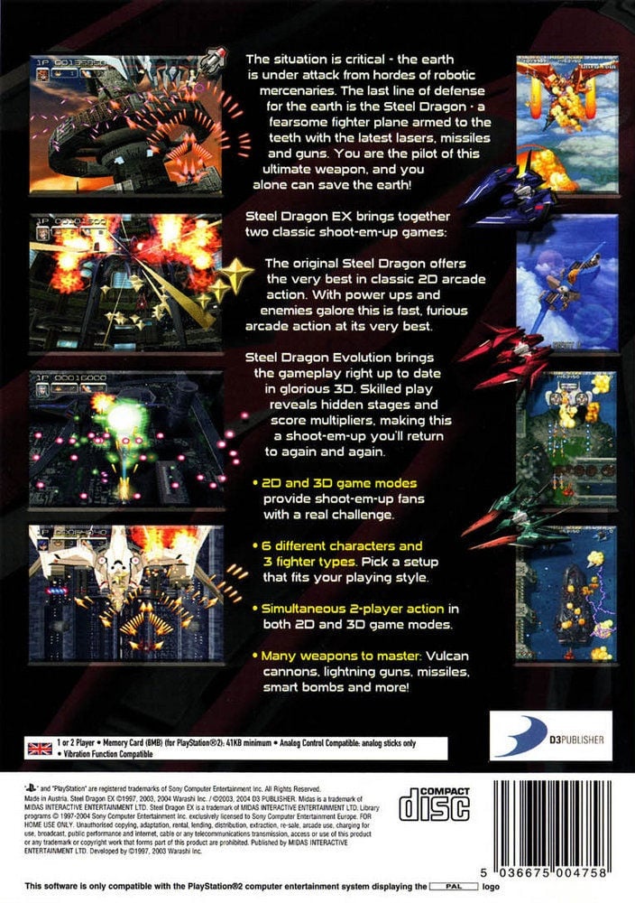 Capa do jogo Steel Dragon EX