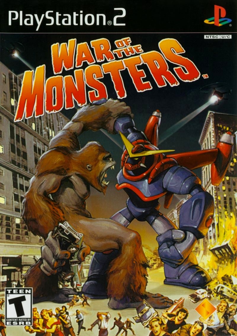 Capa do jogo War of the Monsters