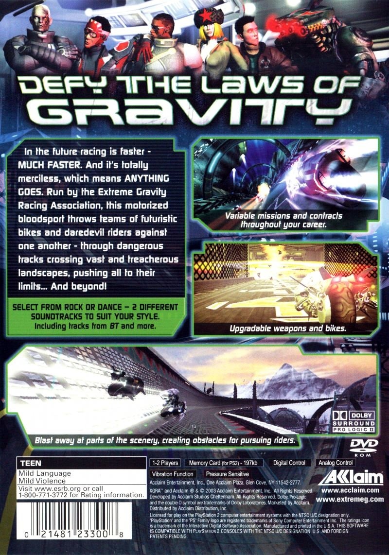 Capa do jogo XGRA: Extreme G Racing Association