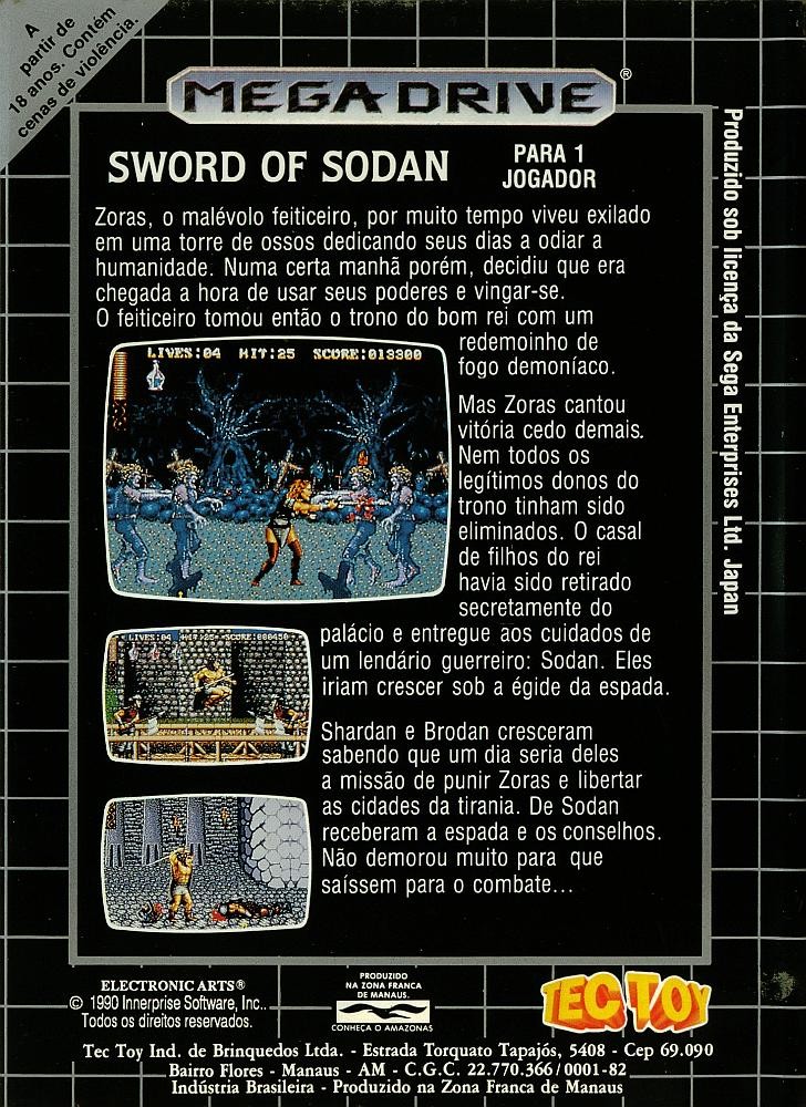 Capa do jogo Sword of Sodan