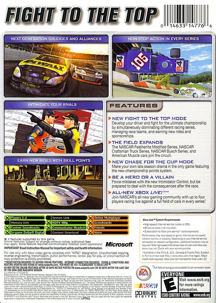 Capa do jogo NASCAR 2005: Chase for the Cup