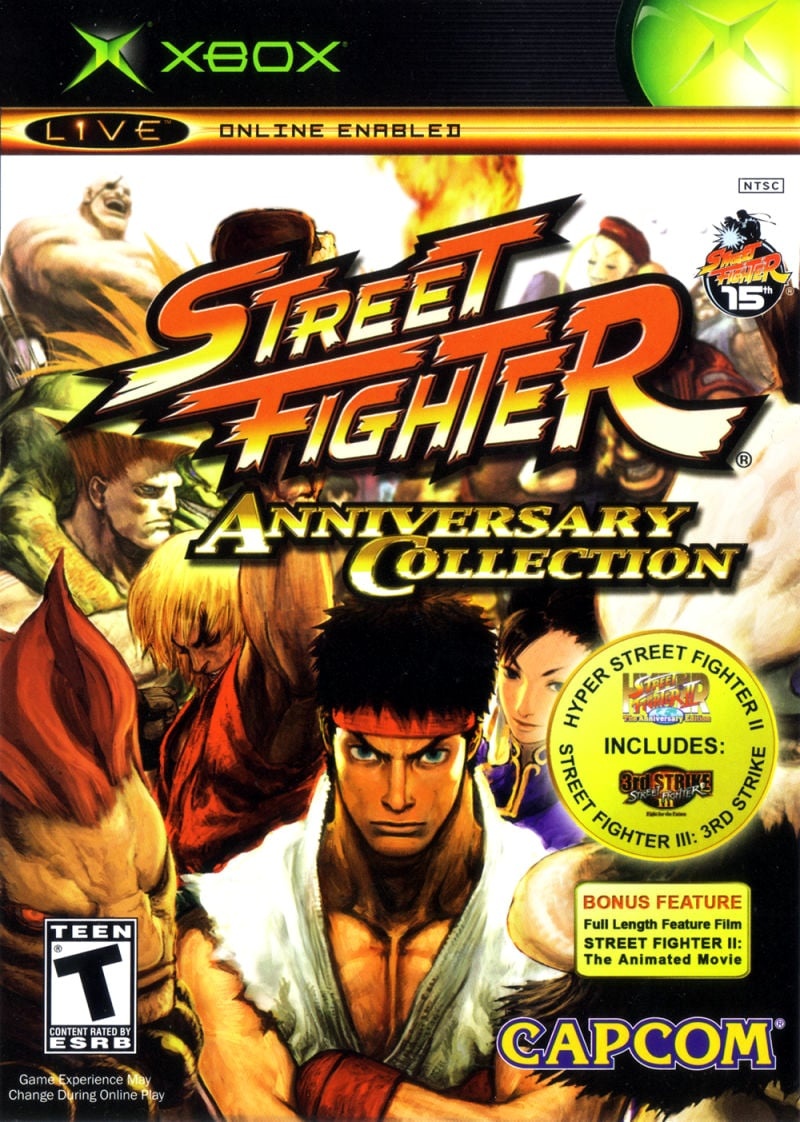 Capa do jogo Street Fighter: Anniversary Collection