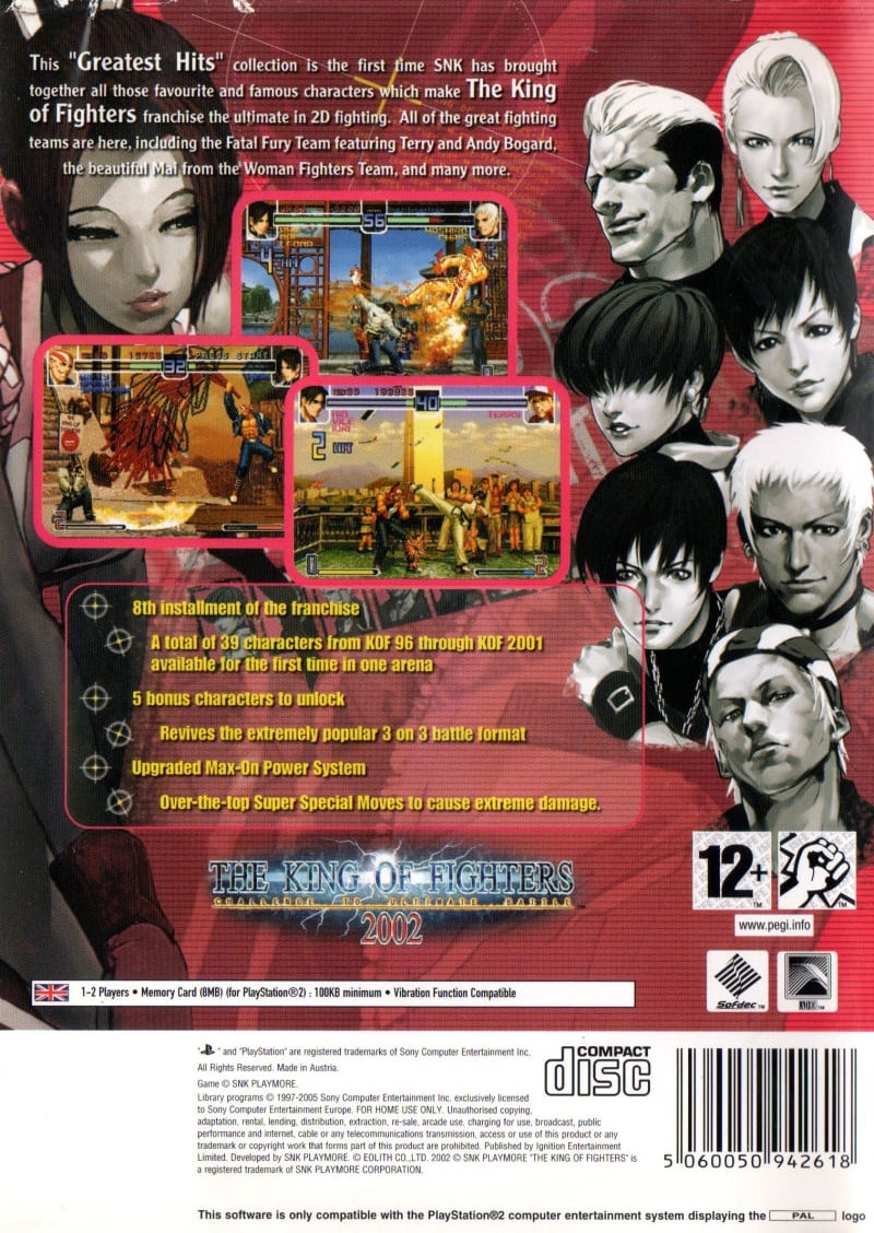 Capa do jogo The King of Fighters 2002: Challenge to Ultimate Battle