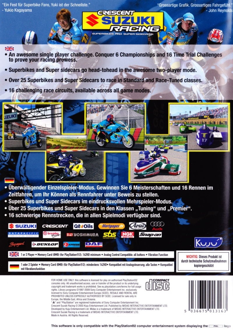 Capa do jogo Crescent Suzuki Racing