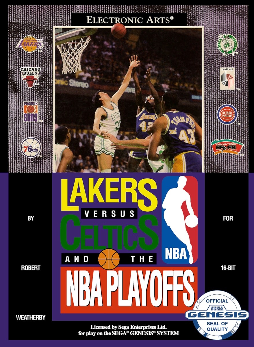 Capa do jogo Lakers versus Celtics and the NBA Playoffs